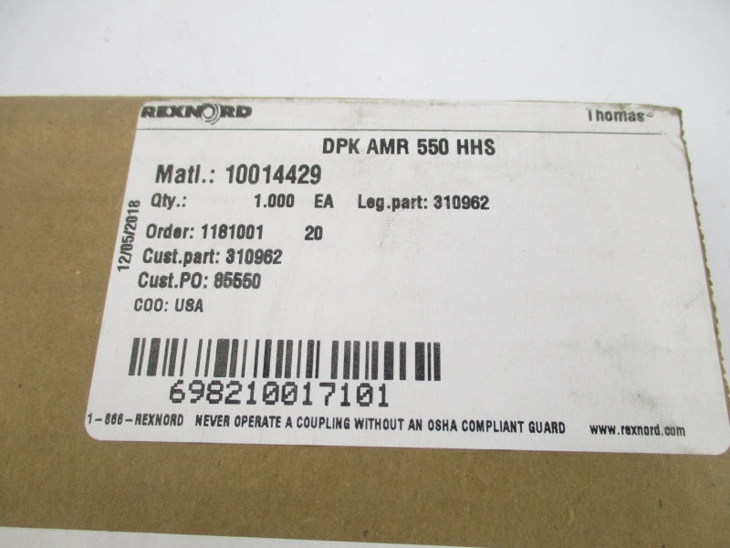 REXNORD DPKAMR550HHS 10014429 NSFS