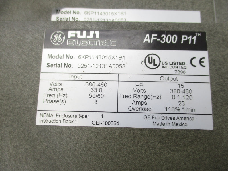 FUJI ELECTRIC 6KP1143015X1B1 380-480V 33.0A UNMP