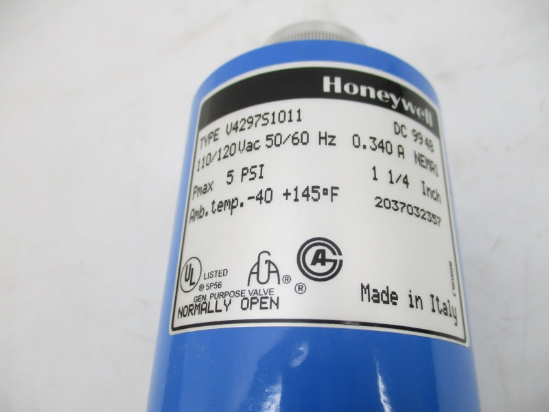 HONEYWELL V4297S1011 110/120V 0.340A 5PSI 1-1/4" NSMP
