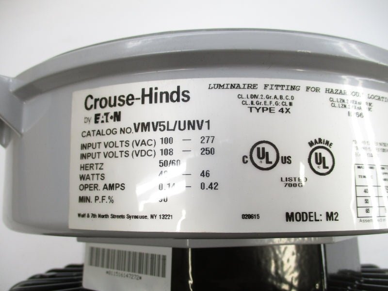 CROUSE-HINDS VMV5L/UNV1 M2 100-277VAC 0.14-0.42A NSMP
