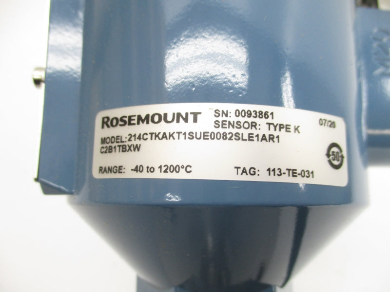 ROSEMOUNT 214CTKAKT1SUE0082SLE1AR1C2B1TBXW -40-1200'C NSMP