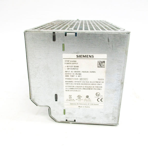 SIEMENS 6EP1337-3BA00 120/230V 14.6/8.8A UNMP