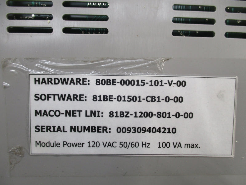 BARBER COLMAN 80BE-00015-101-V-00 120VAC UNMP
