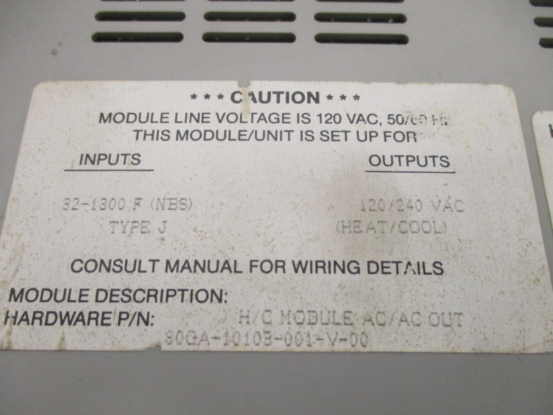 BARBER COLMAN 80GA-10103-001-V-00 120VAC UNMP