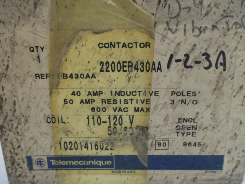 TELEMECANIQUE 2200EB430AA 110-120V 50A NSMP