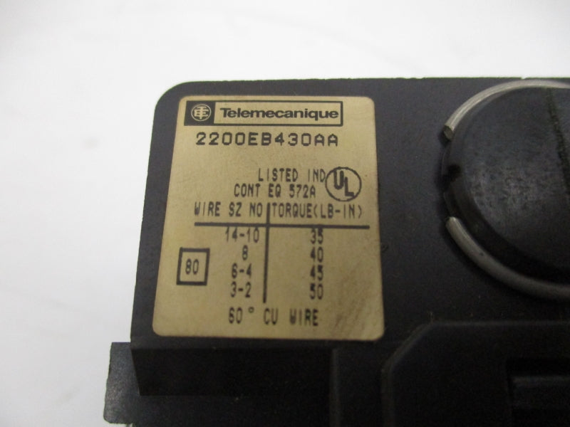 TELEMECANIQUE 2200EB430AA 110-120V 50A NSMP