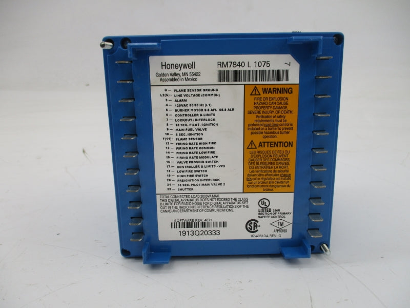 HONEYWELL RM7840L1075 120VAC NSMP