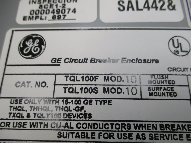 GENERAL ELECTRIC TQL100S 240V 100A NSMP