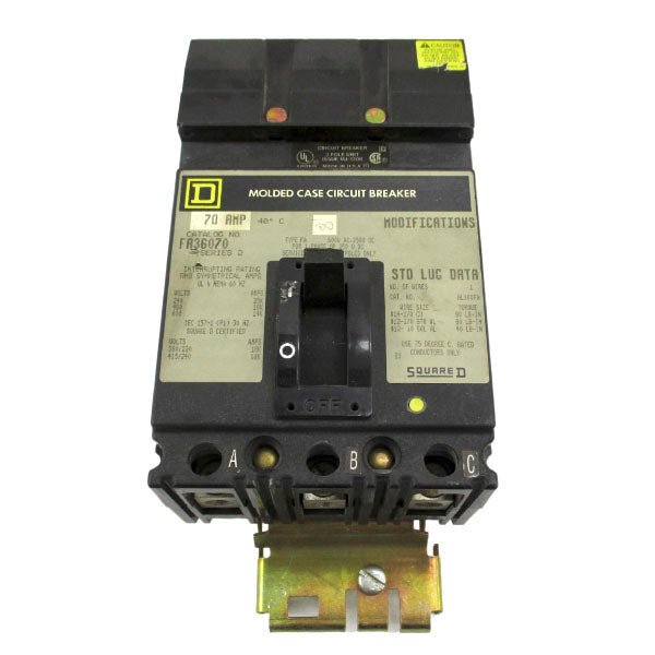 SQUARE D FA36070 SER. 2 600V 70A UNMP