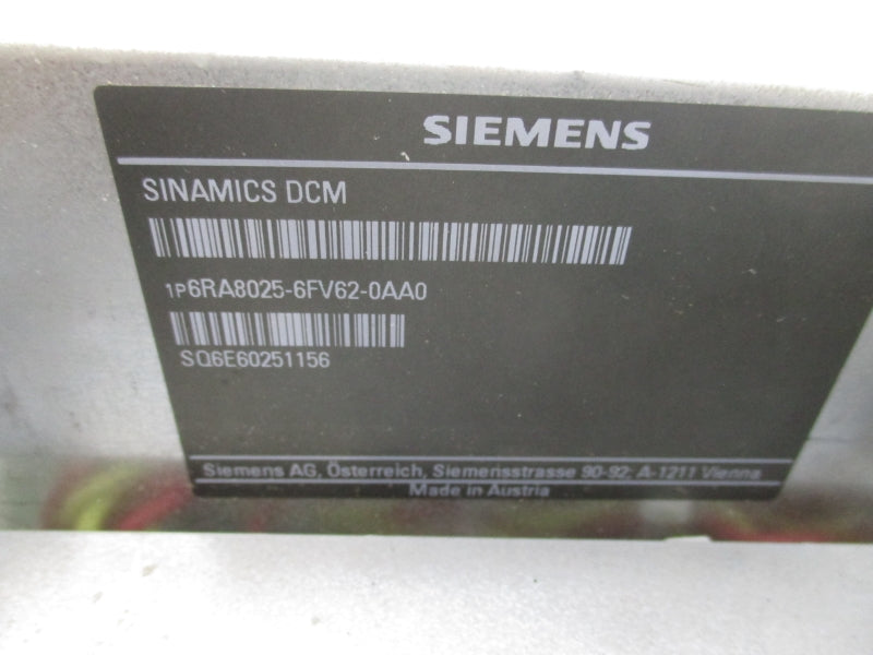 SIEMENS 6RA8025-6FV62-0AA0 (MISSING COVER) UNMP