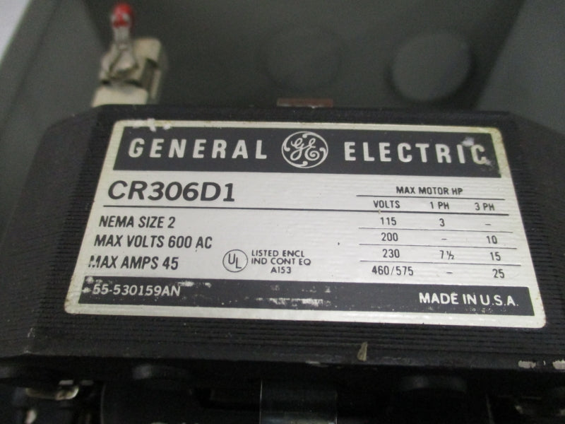 GENERAL ELECTRIC CR306D1 110/115-120V 45A NSNP