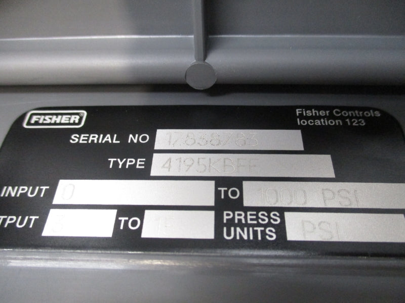FISHER 4195KBFE 0-1000PSI NSNP