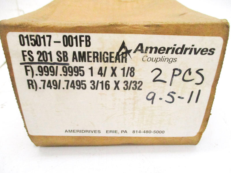 AMERIDRIVES COUPLINGS 015017-001FB FS201SB (AS PICTURED) NSMP