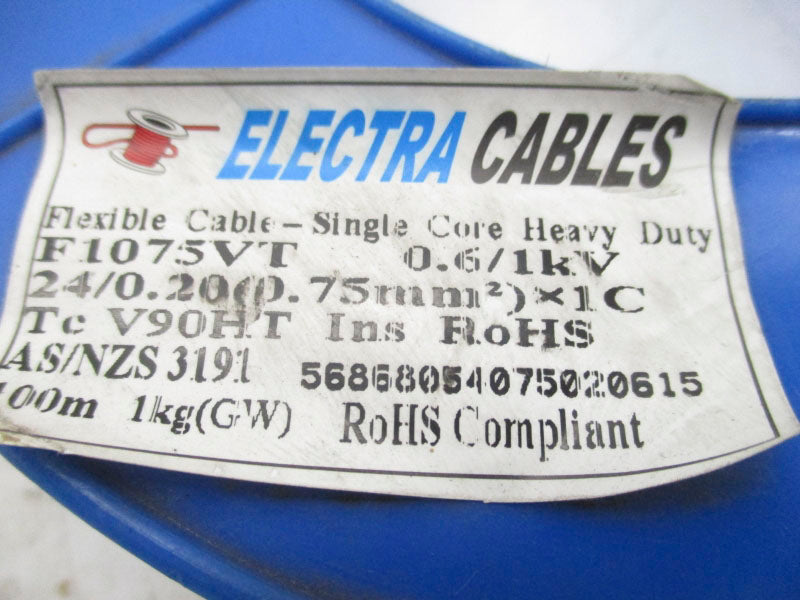ELECTRA CABLES F1075VT 100M (BLACK) NSMP