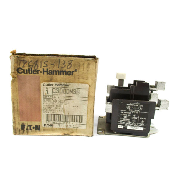 CUTLER-HAMMER C300DN3B SER. B1 50A NSMP