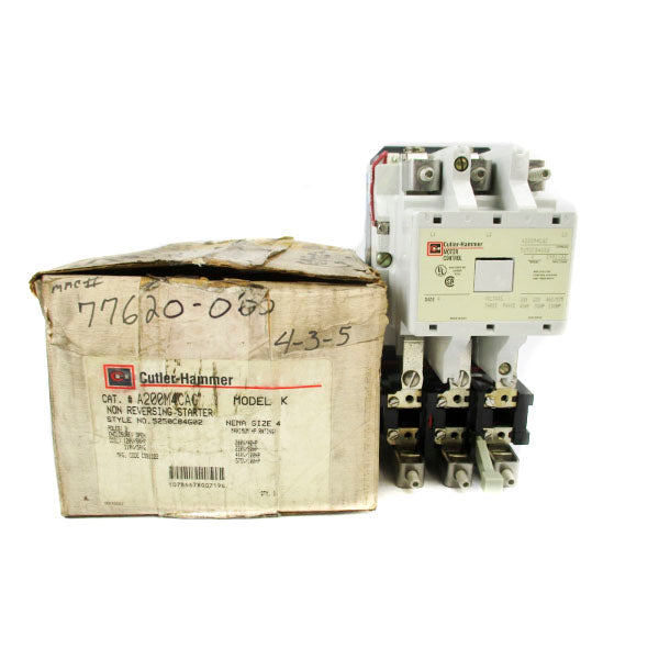 CUTLER HAMMER A200M4CAC 5250C84G02 110/120V NSMP