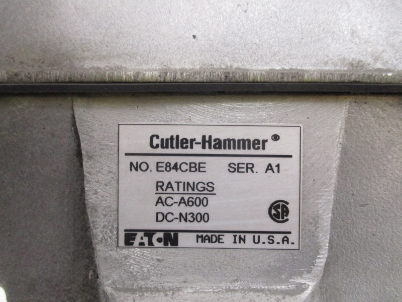 CUTLER HAMMER E84CBE SER. A1 600VAC NSNP