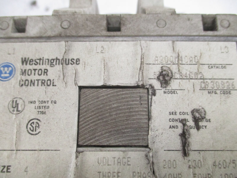 WESTINGHOUSE A200M4CAC 5250C84G02 120V UNMP