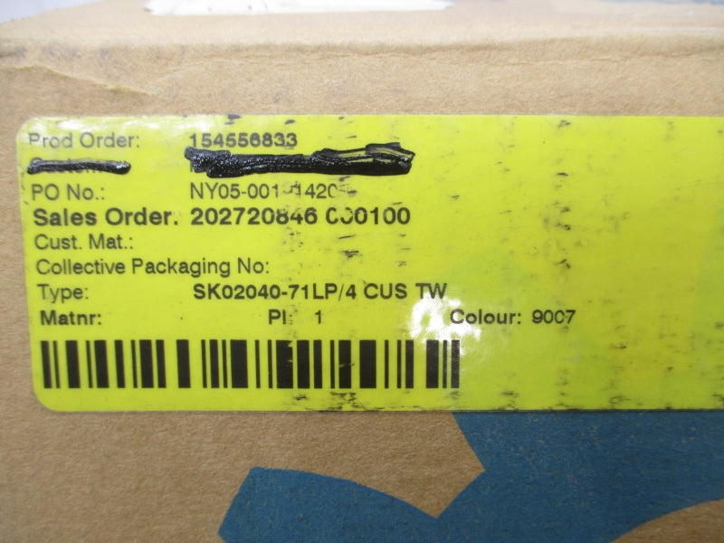 NORD SK02040-71LP/4CUSTW 202720846-100 230/460V 1.62/0.81A NSMP