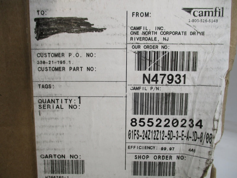 CAMFIL 855220234 01FS-24Z12Z12-5D-3-E-A-2D-0/00 NSMP