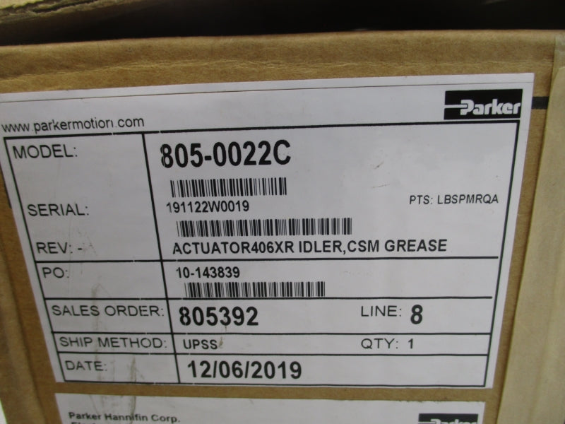 PARKER 805-0022C 406XR NSMP
