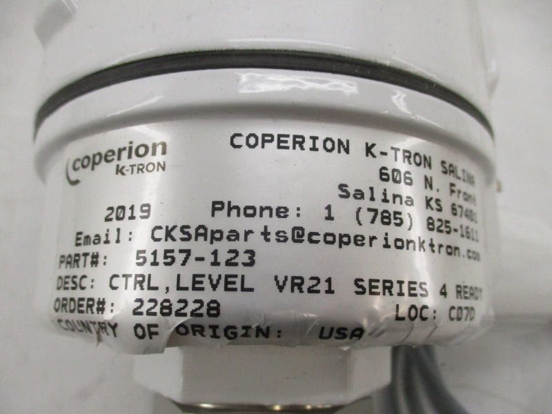 K-TRON VR-21 5157-123 20-250VAC/DC 5A NSNP
