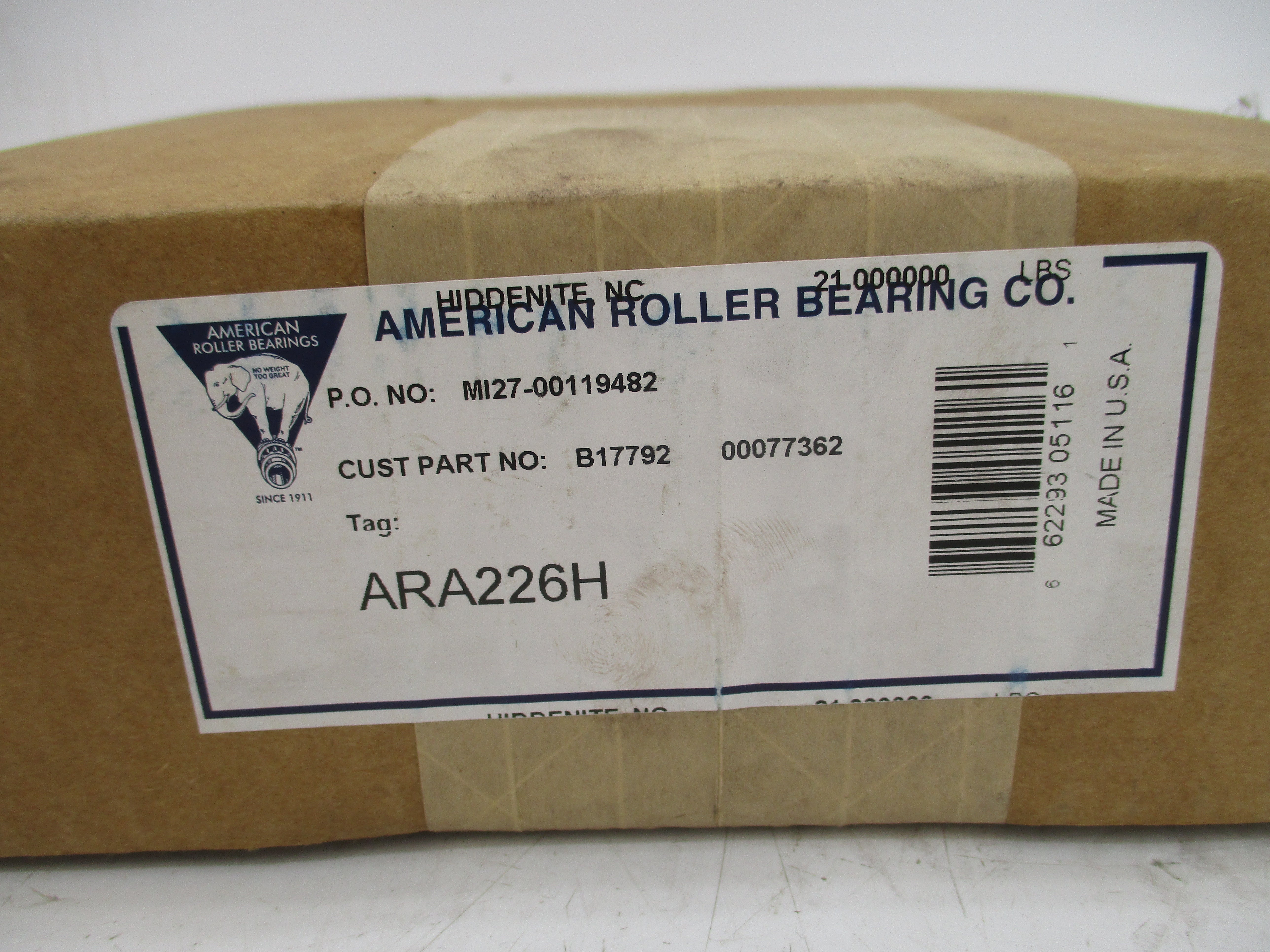 AMERICAN ROLLER BEARING ARA226H NSFS