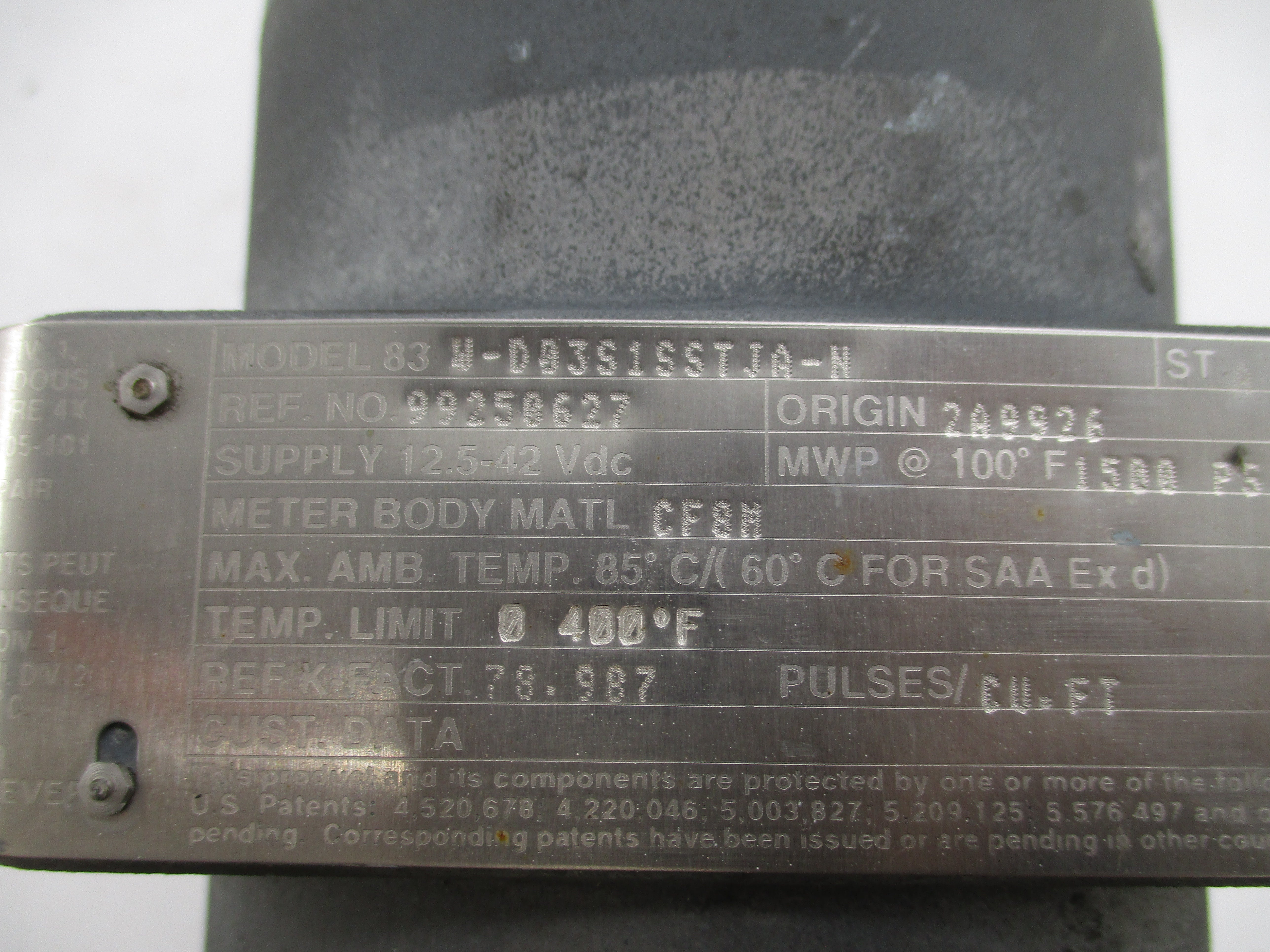 FOXBORO 83W-D03S1SSTJA-N 12.5-42VDC 1500PSI UNMP