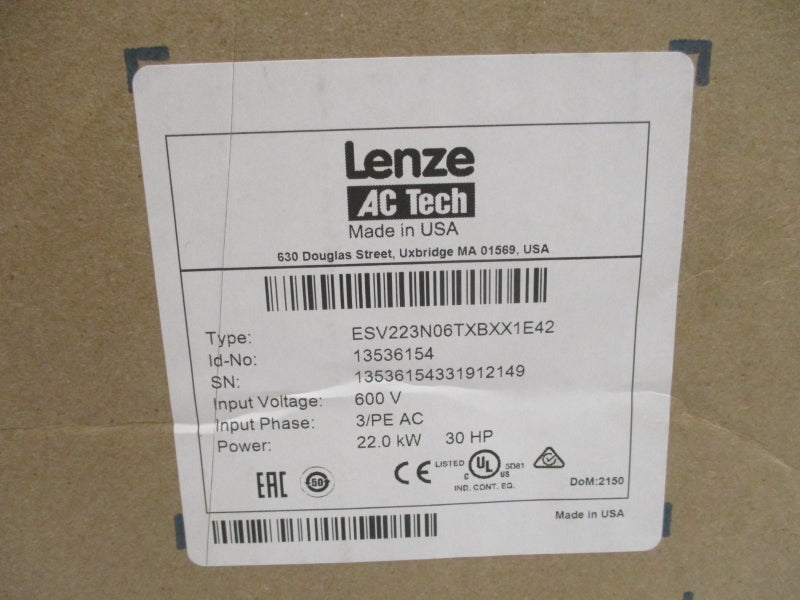 LENZE ESV223N06TXBXX1E42 13536154 600V NSFS