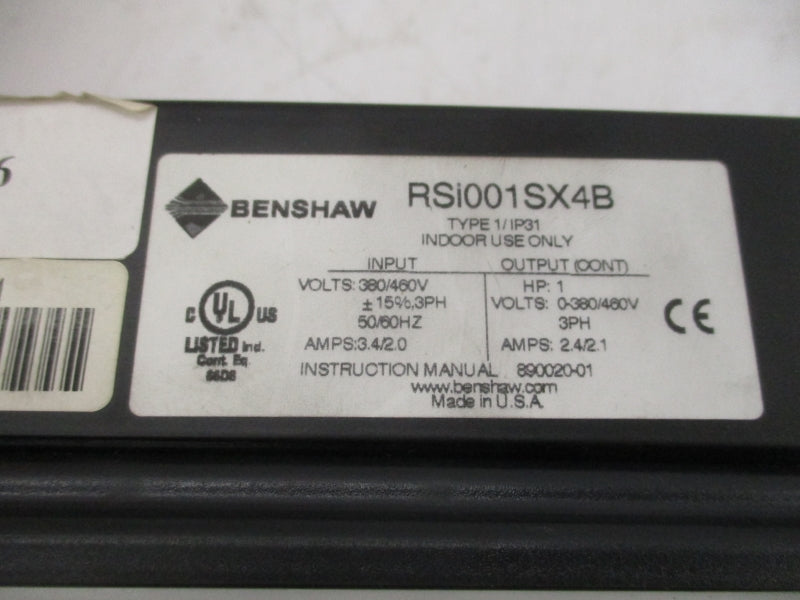 BENSHAW RSI001SX4B 380/460V 3.4/2.0A NUPI
