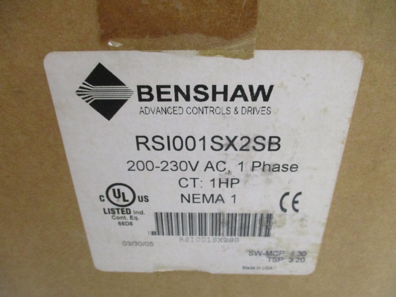 BENSHAW RSI001SX2SB 200-230V 8.9/8.0A NSMP