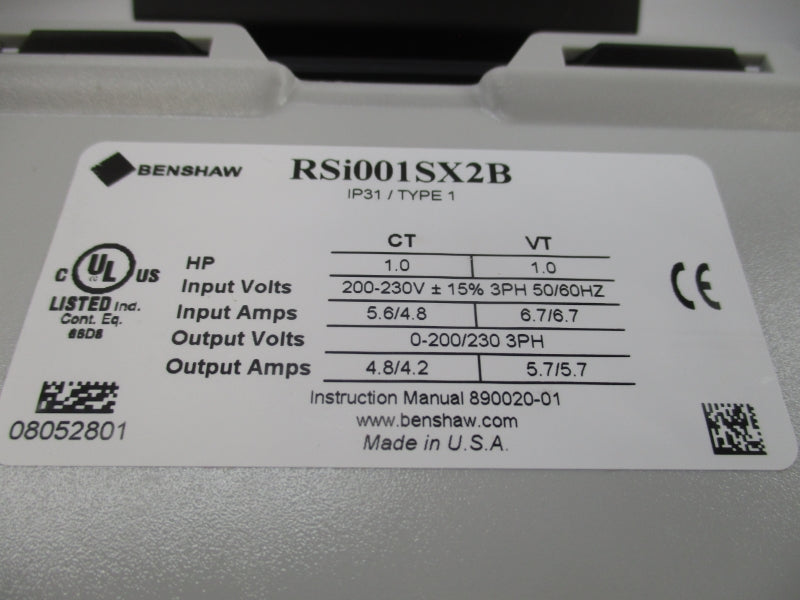 BENSHAW RSI001SX2B 200-230V 5.6/4.8A NSMP