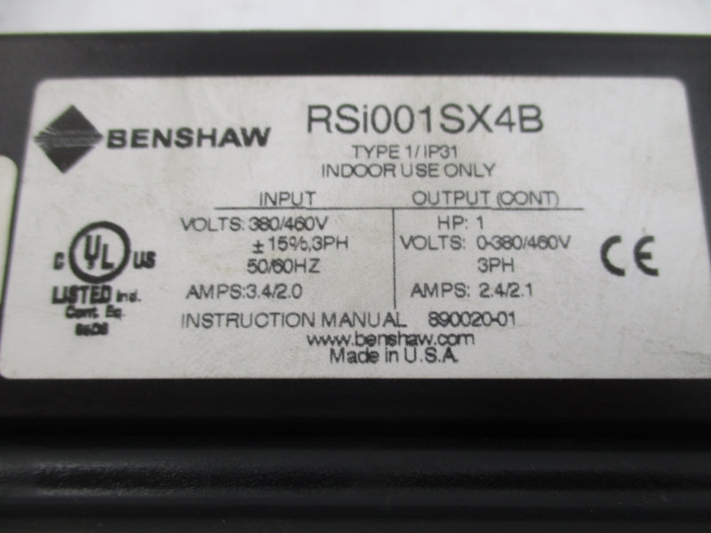 BENSHAW RSI001SX4B 380/460V 3.4/2.0A NSNP