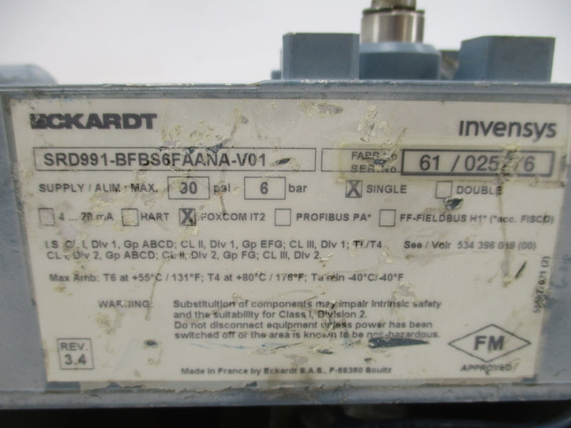 ECKARDT SRD991-BFBS6FAANA-V01 90PSI UNMP