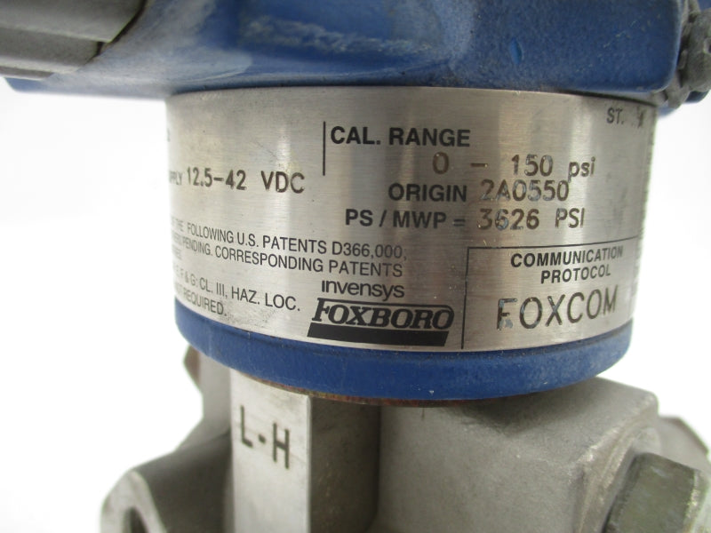 FOXBORO IGP20-D20D21F-M2 12.5-42VDC 0-150PSI UNMP