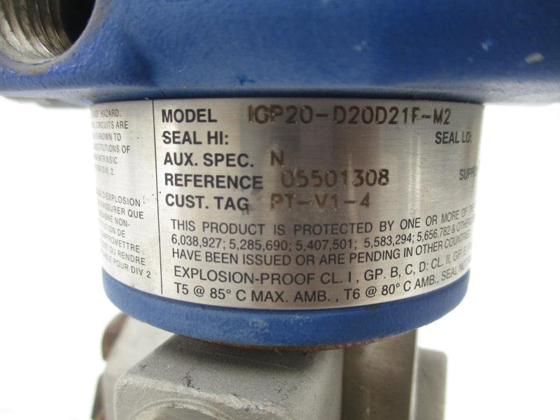 FOXBORO IGP20-D20D21F-M2 12.5-42VDC 0-150PSI UNMP