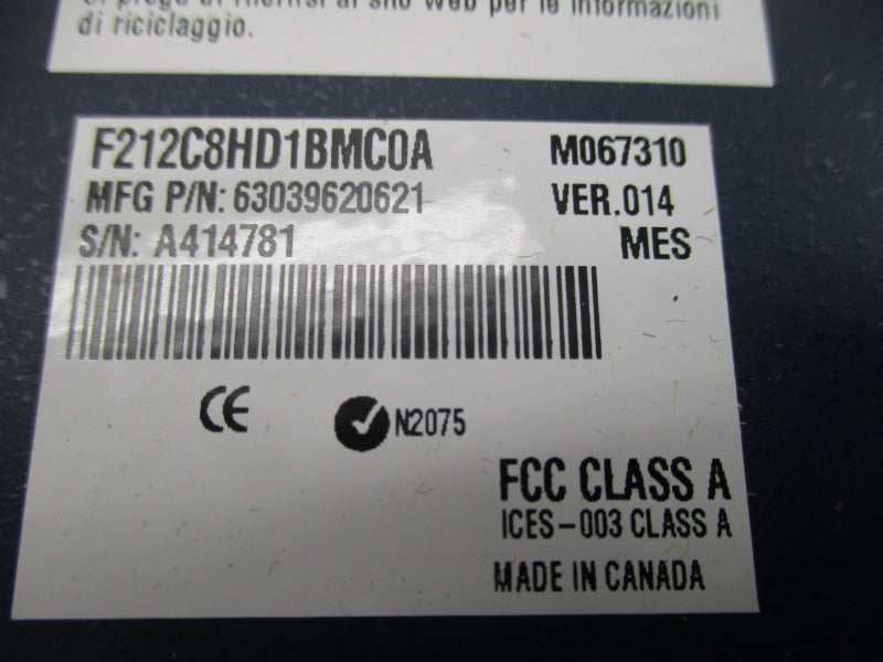 MATROX F212C8HD1BMC0A 63039620621 12V NSMP