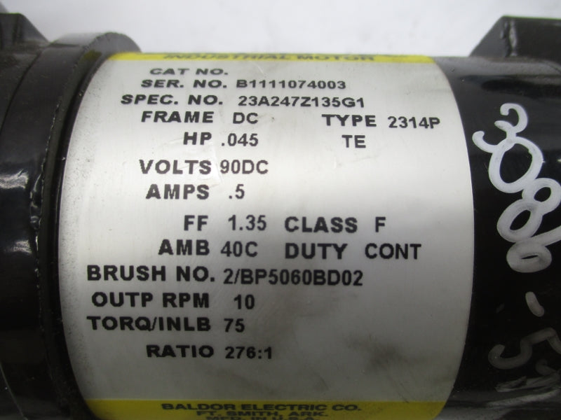 BALDOR 23A247Z135G1 90VDC .5A NSNP