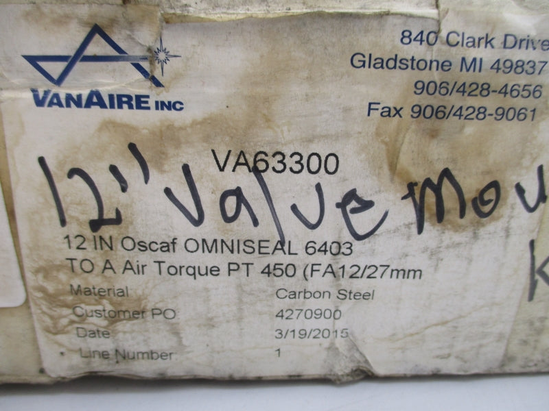 VANAIRE VA63300 NSMP