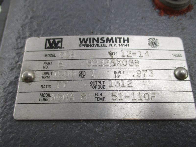 WINSMITH B62226X0G8 6CB NSNP