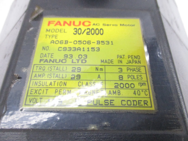 FANUC A06B-0506-B531 129V 29A UNMP