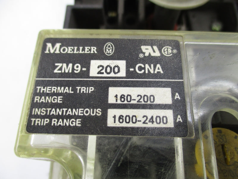 MOELLER ZM9-200-CNA NZM9-250 600VAC 160-200A UNMP