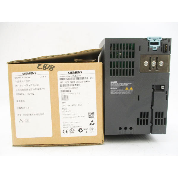 SIEMENS 6SL3224-0BE22-2UA0 380-480V 7.6A NSMP