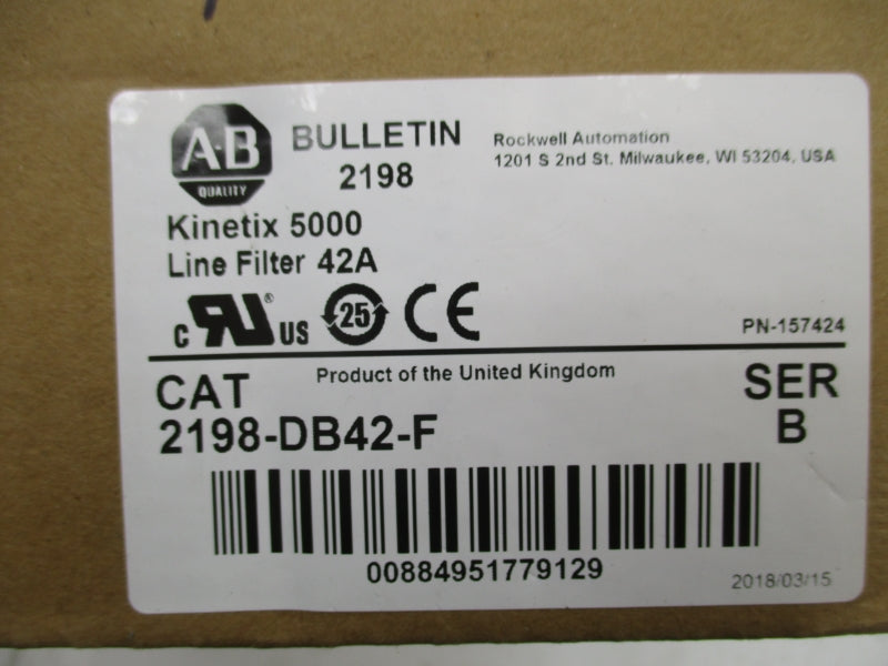 ALLEN BRADLEY 2198-DB42-F SER. B 480VAC 42A NSMP