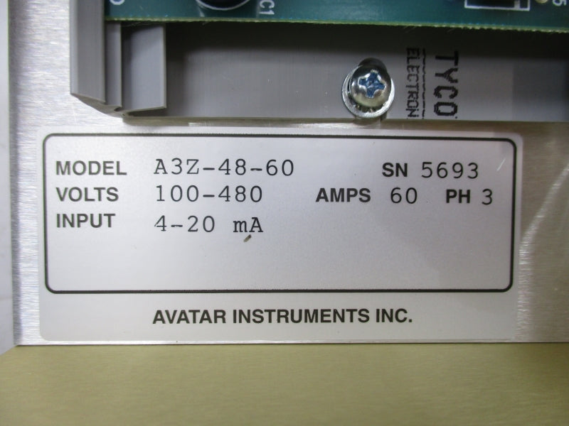AVATAR INSTRUMENTS A3Z-48-60 100-480V 60A NSNP