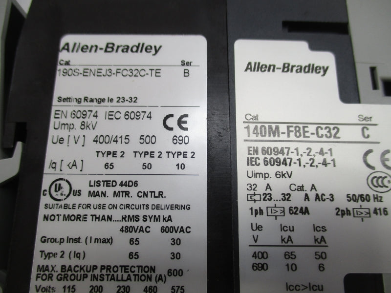ALLEN BRADLEY 190S-ENEJ3-FC32C-TE SER. B 24VDC 23-32A (BR/WH) NSMP