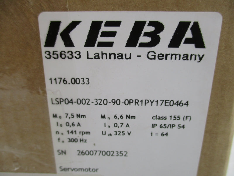 KEBA LSP04-002-320-0PR1PY17E0464 325V 0.7A NSMP
