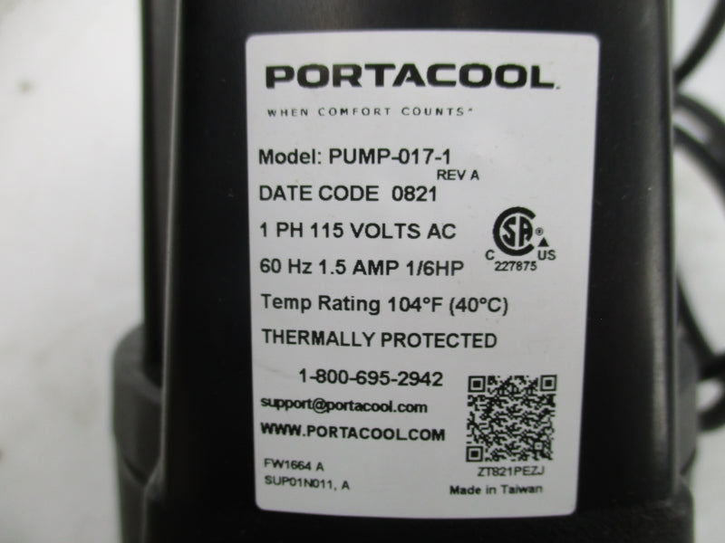 PORTACOOL PUMP-017-1 115VAC 1.5A NSNP