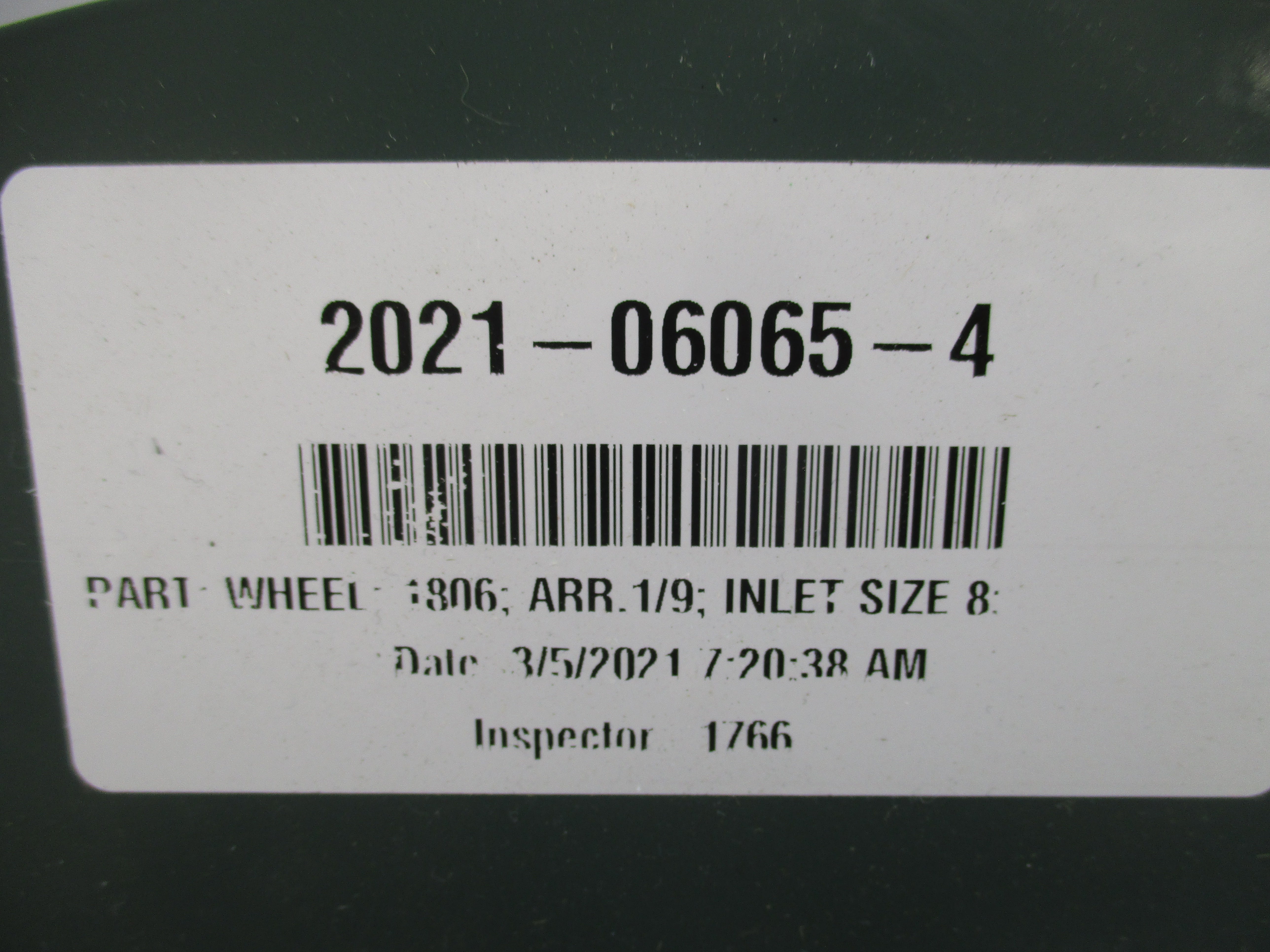 SPARE PART 2021-06065-4 1806 NSNP