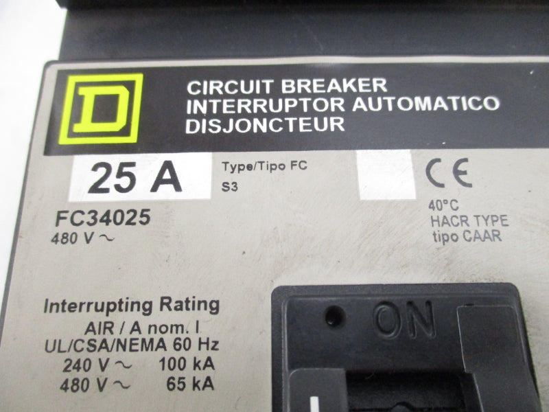 SQUARE D FC34025 480V 25A NSMP